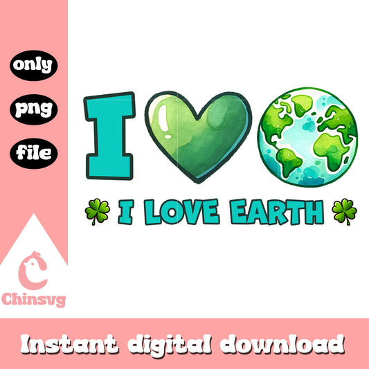 I love earth font design png, earth day activities png