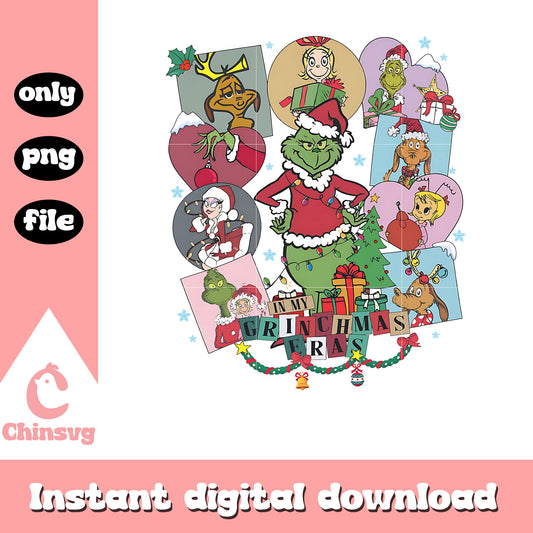 In my grinchmas era lights design png, the grinch characters​ png