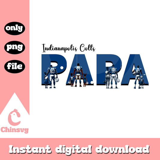 Indianapolis Colts papa football png, Indianapolis Colts logo png