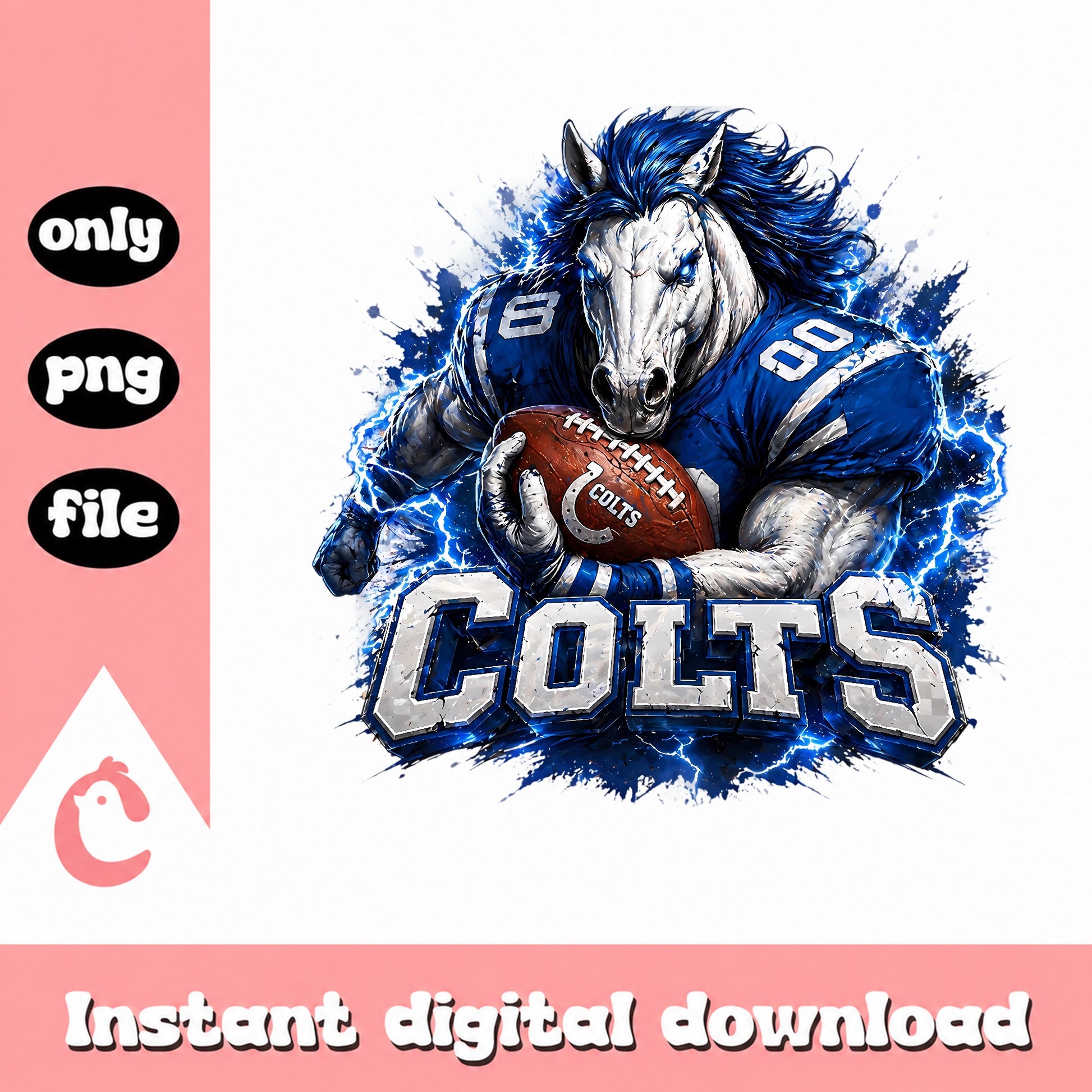Indianapolis Colts Mascot PNG, Football Team PNG, Colts PNG