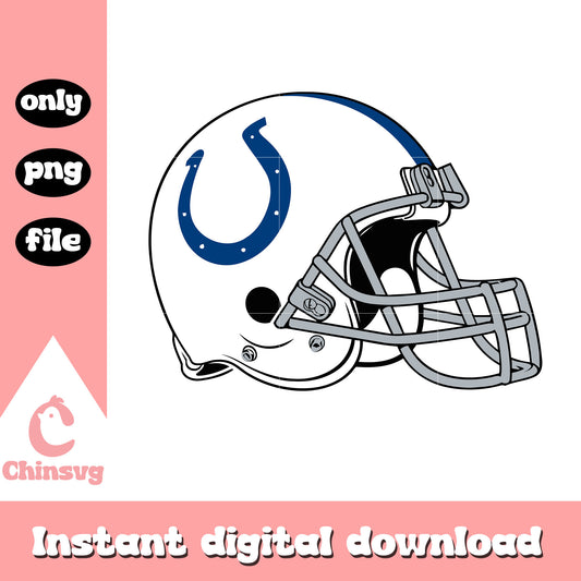 Indianapolis colts american football helmet logo svg, indianapolis colts logo helmet svg