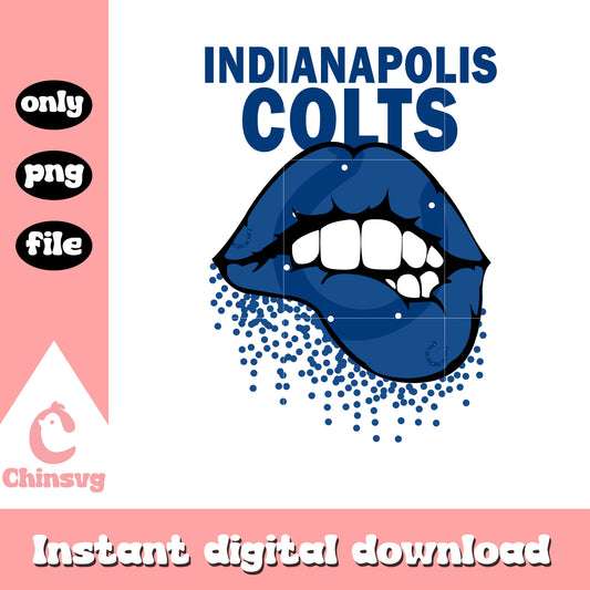 Indianapolis colts lips design png, nfl indianapolis colts​​ png