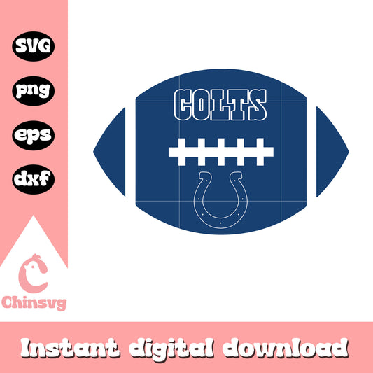 Indianapolis colts nfl colts ball svg, nfl team in indianapolis svg