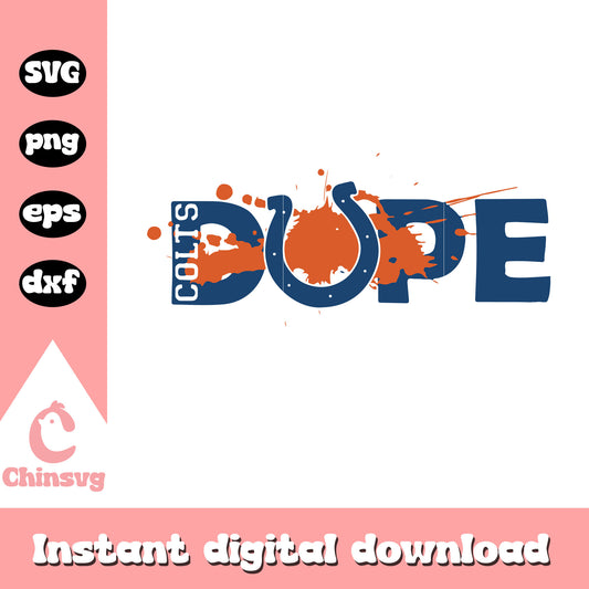 Indianapolis colts nfl dope design svg, indianapolis university football svg