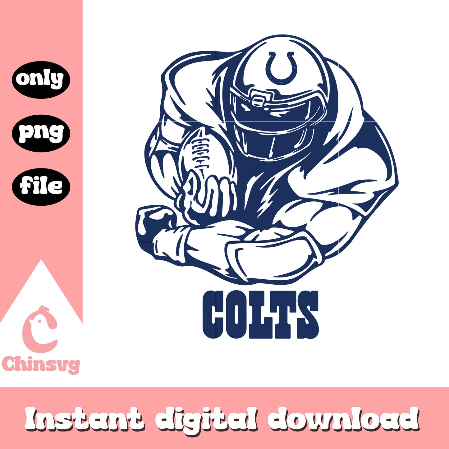 Indianapolis colts nfl football sticker svg, indianapolis colts team svg