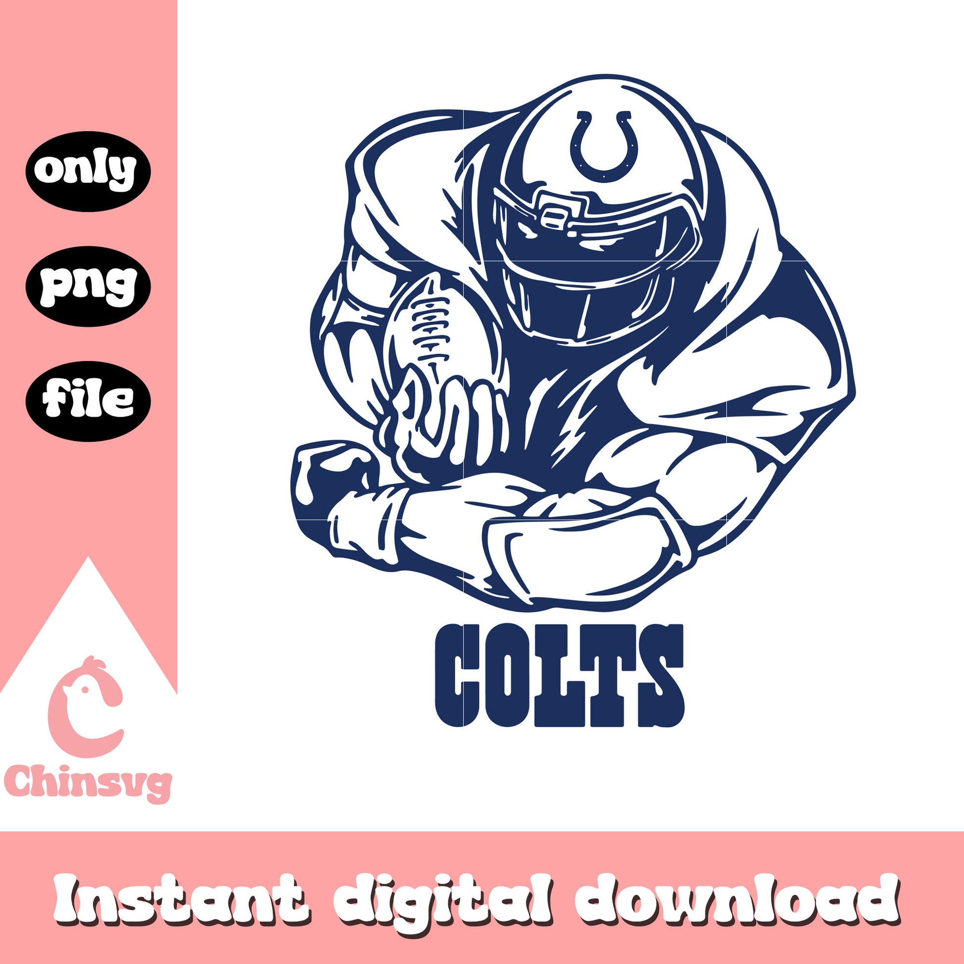 Indianapolis colts nfl football sticker svg, indianapolis colts team svg