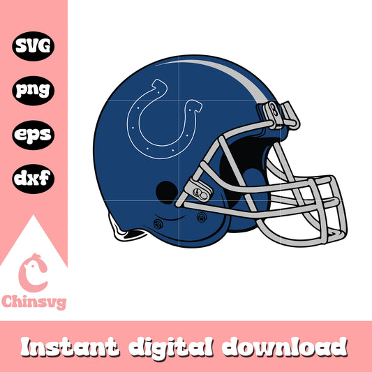 Indianapolis colts nfl helmet logo svg, indianapolis helmet logo​ svg
