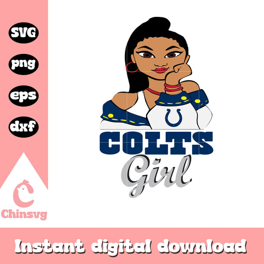 Indianapolis colts nfl team girl svg, indianapolis colts nfl team svg