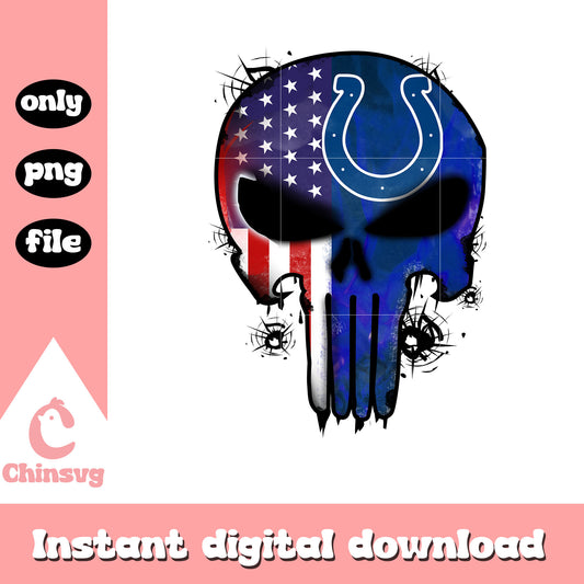 Indianapolis colts skull custom png, nfl indianapolis colts​ png