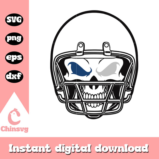 Indianapolis colts skull helmet logo svg, nfl indianapolis colts svg