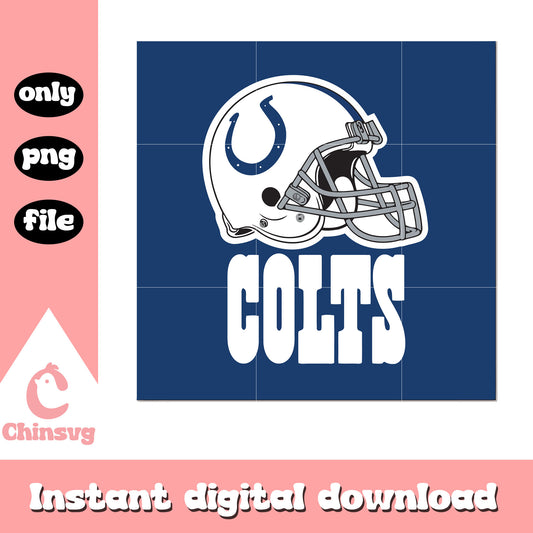 Indianapolis colts sport helmet logo art svg, indianapolis colts helmet logo svg