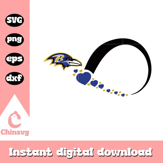 Infinity symbol baltimore ravens team svg, nfl scores for today svg