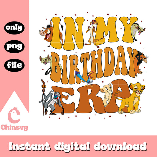 In my birthday era the lion king png, the lion king birthday png