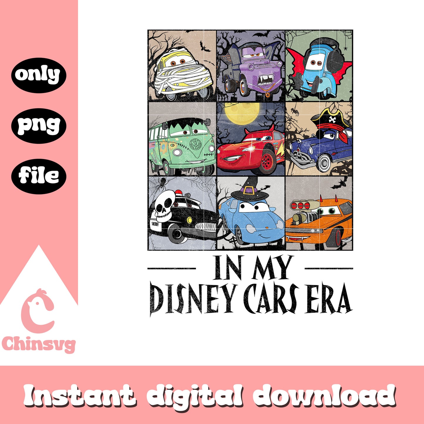 In my disney cars era characters design png, cars disney png