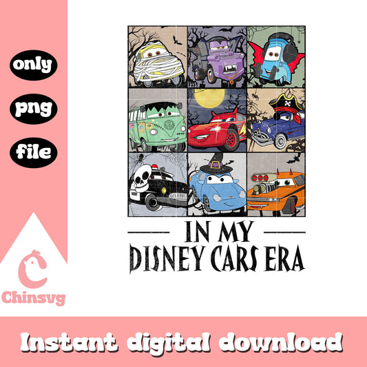In my disney cars era characters design png, cars disney png