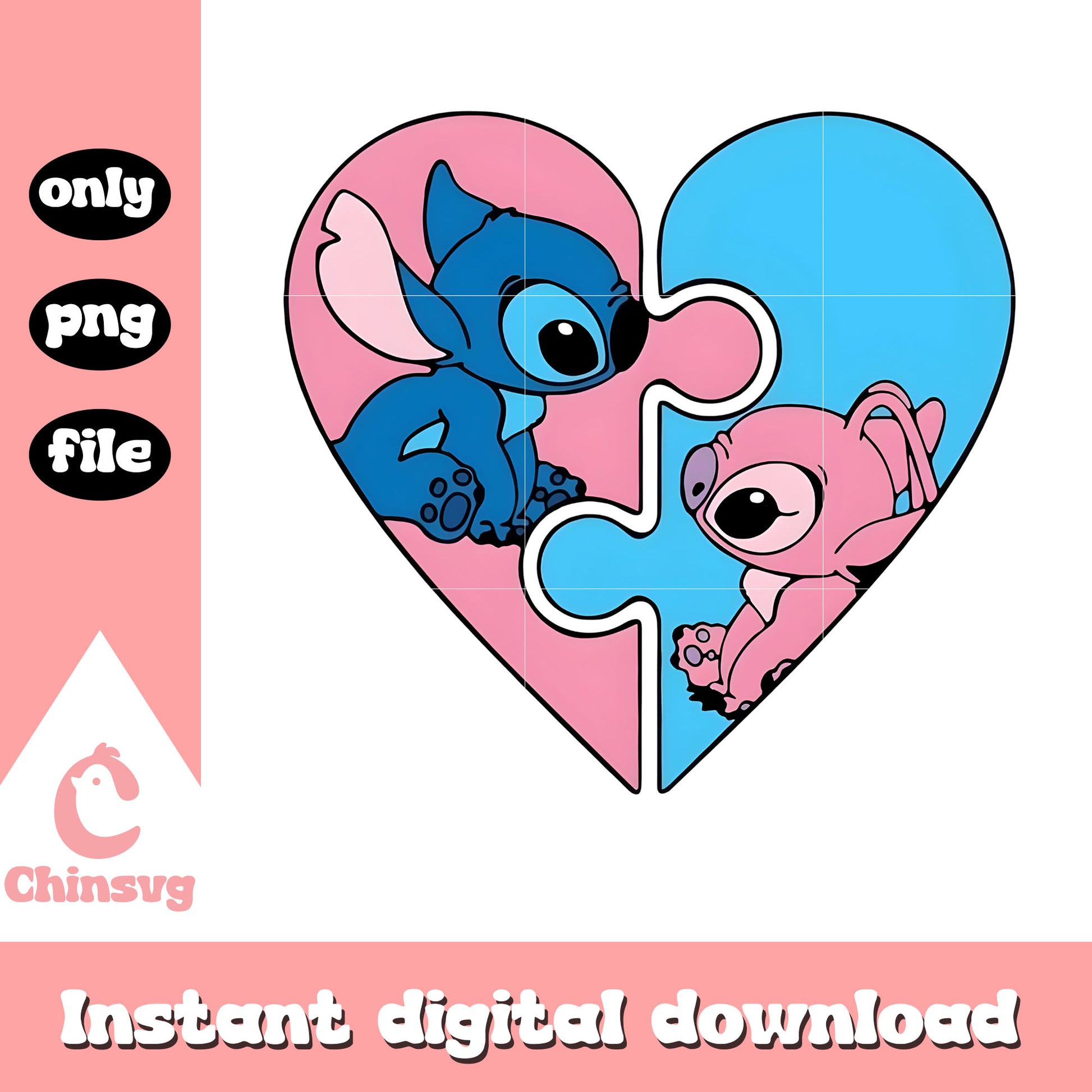Insert couple cute valentine png, stitch valentines day​​ png