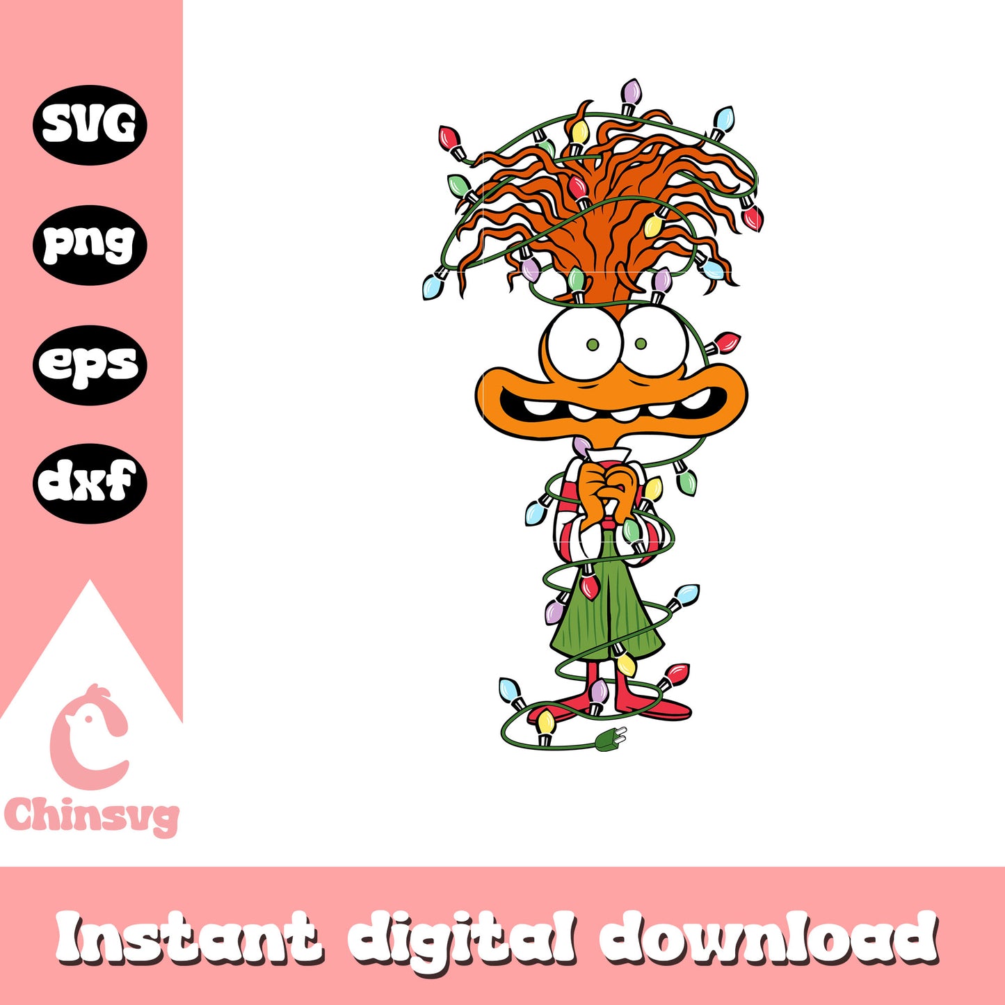 Inside out anxiety christmas svg, christmas outfits svg