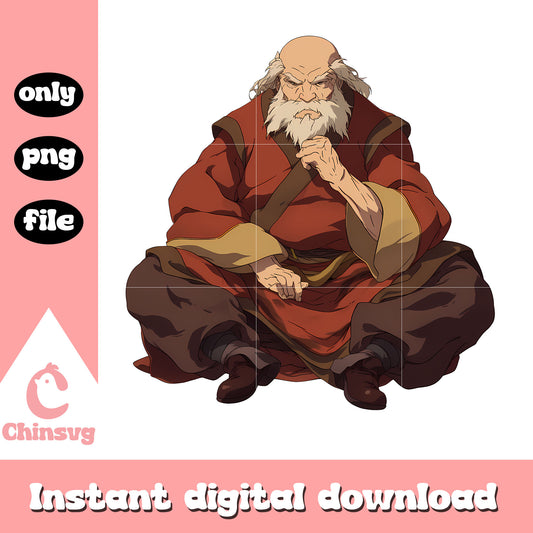 Iroh nomal png, iroh solemn png, iroh avatar character png