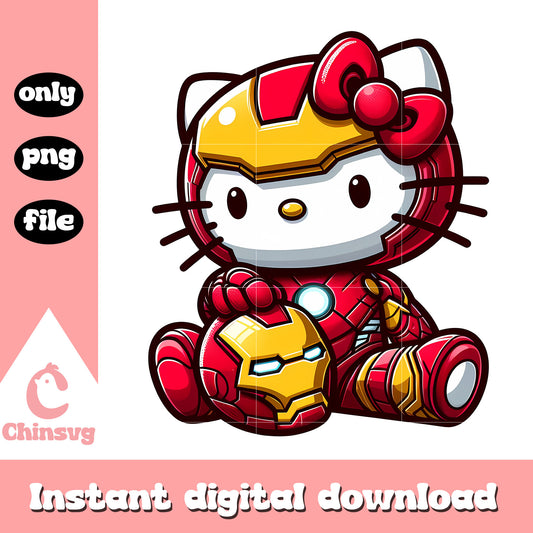 Iron man hello kitty costume png, avengers png, marvel png