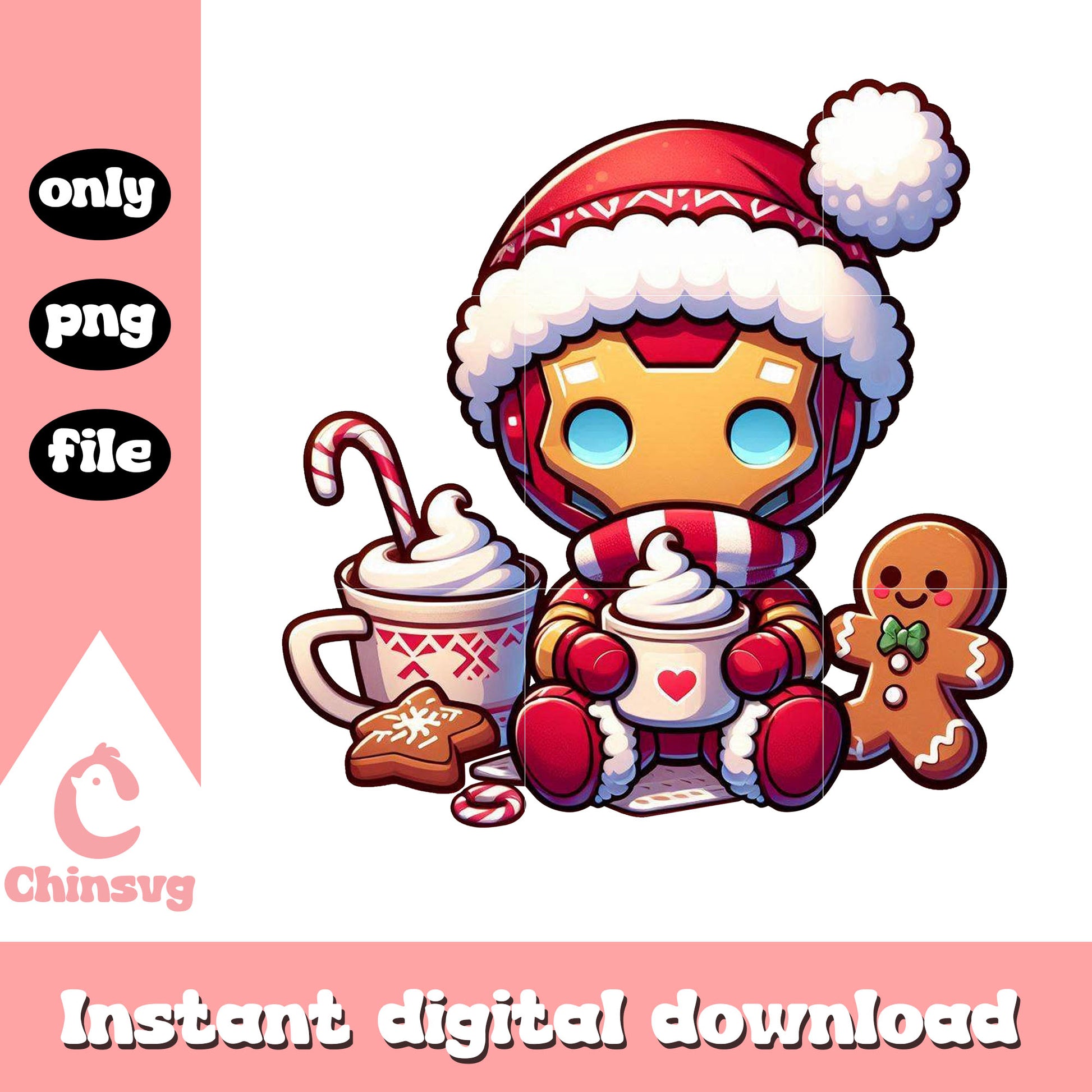 Iron man marvel avenger on christmas png, iron man png