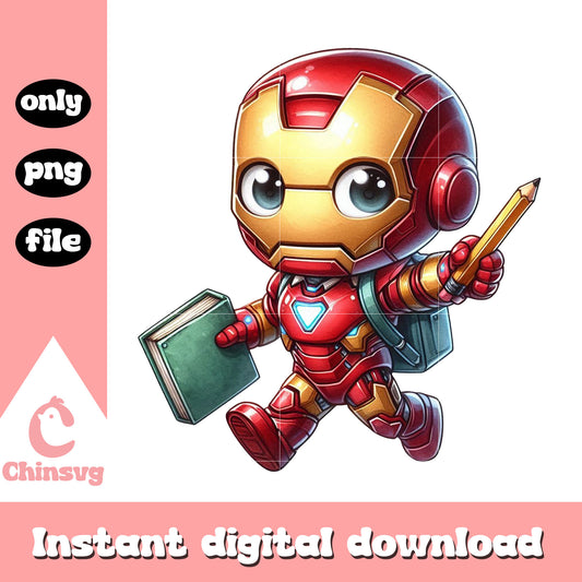 Iron man superhero marvel back to school png, school shooting today png