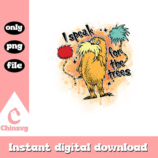 I speak for the trees png, dr seuss png, the lorax character png