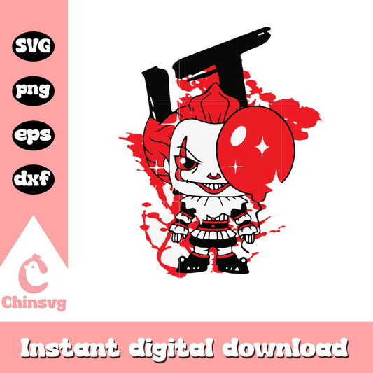 It Pennywise the clown horror movies svg, horror movies svg