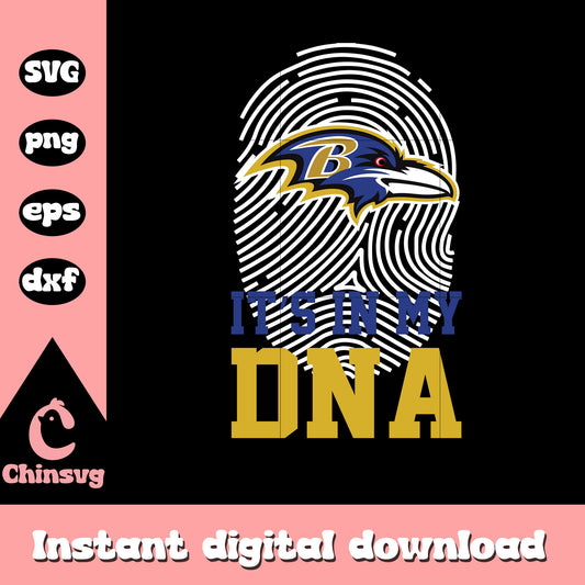 It's in my DNA baltimore ravens logo svg, nfl schedule svg