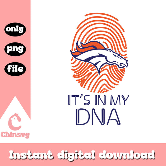 It's in my dna denver broncos clipart svg, denver broncos nfl team svg