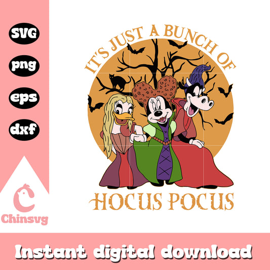 It's just a bunch of hocus pocus svg, halloween costumes svg, hocus pocus svg