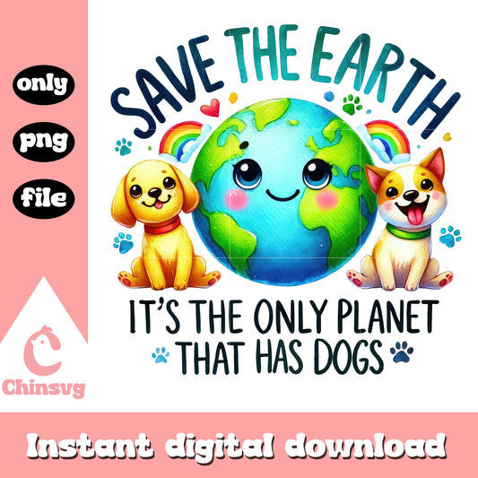 It's the only planet that has dogs png, google earth day quiz png