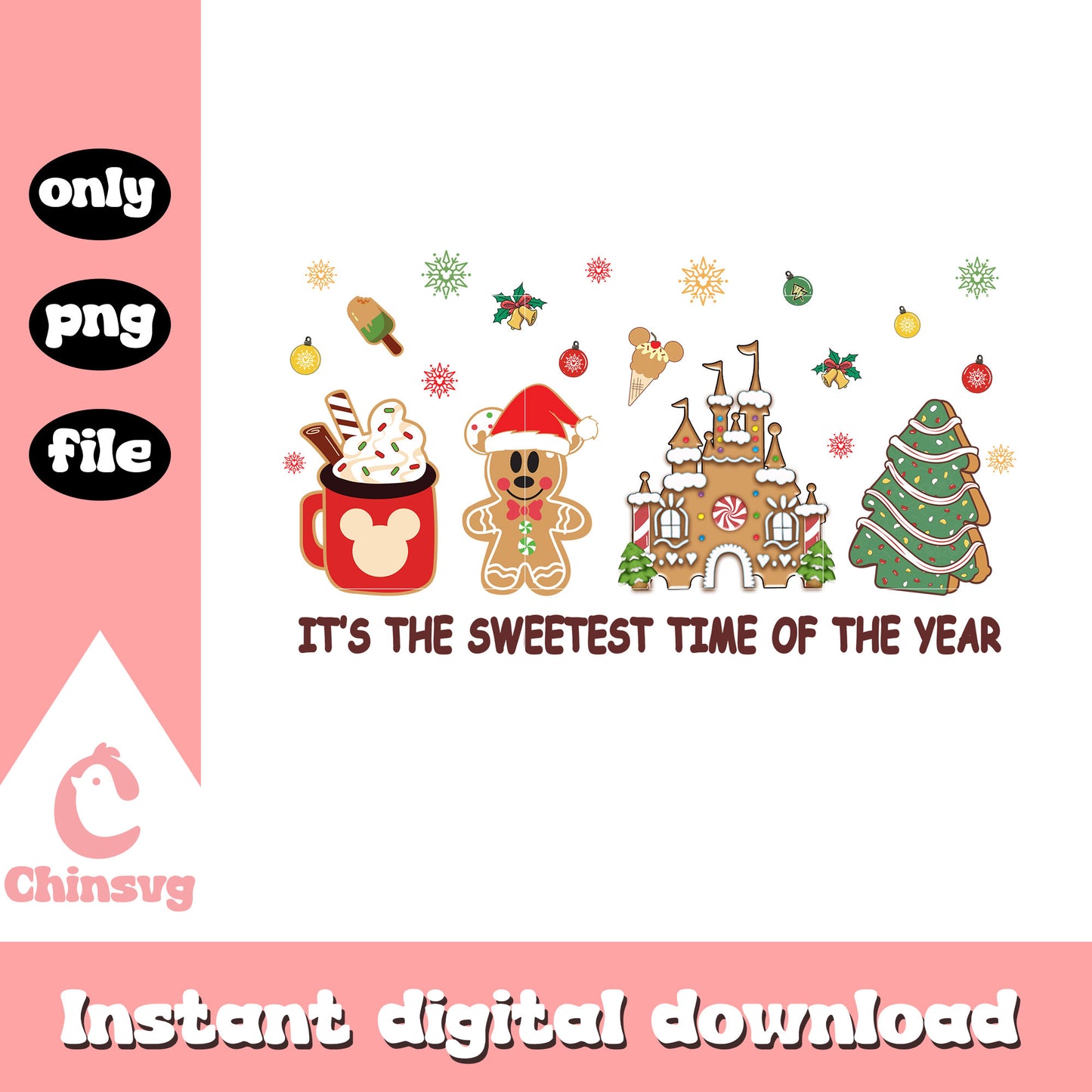 It's the sweetest of the year png, christmas food png