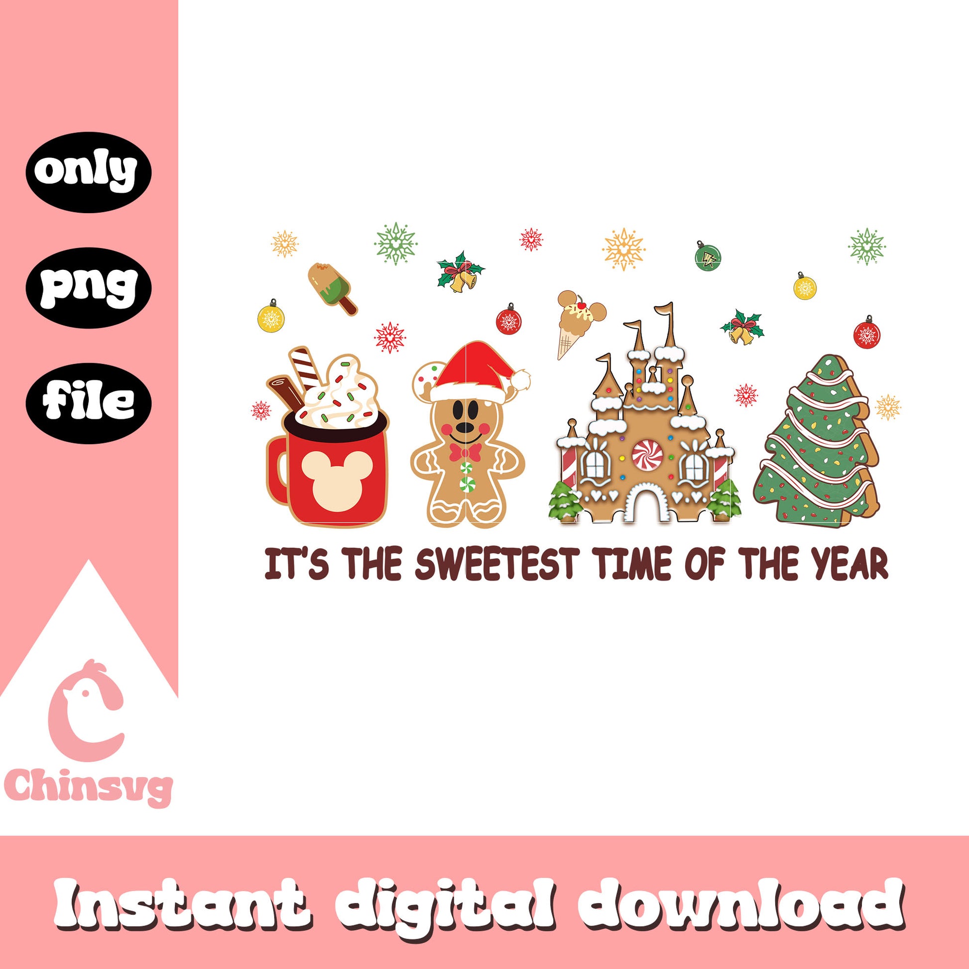 It's the sweetest of the year png, christmas food png