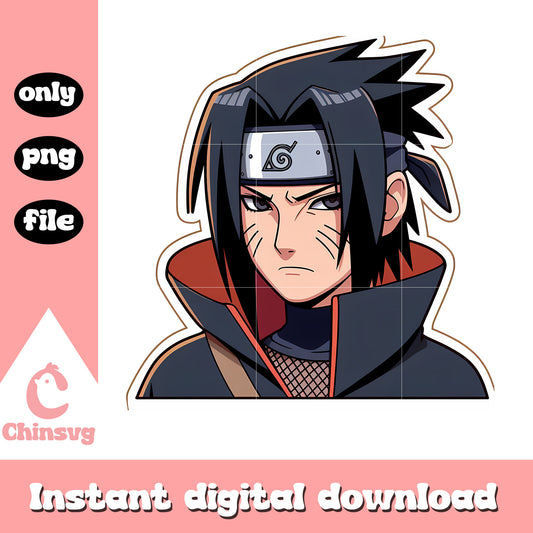 Itachi Uchiha face clipping png, itachi uchiha character png
