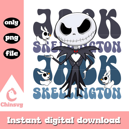 Jack Skellington character png, Jack Skellington gentleman png