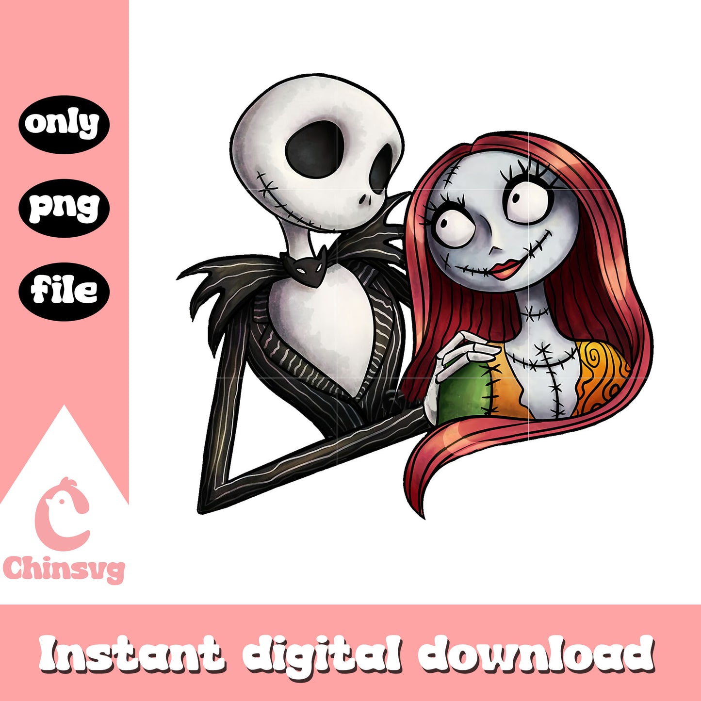 Jack and sally gaze at each other png, sally jack skellington png