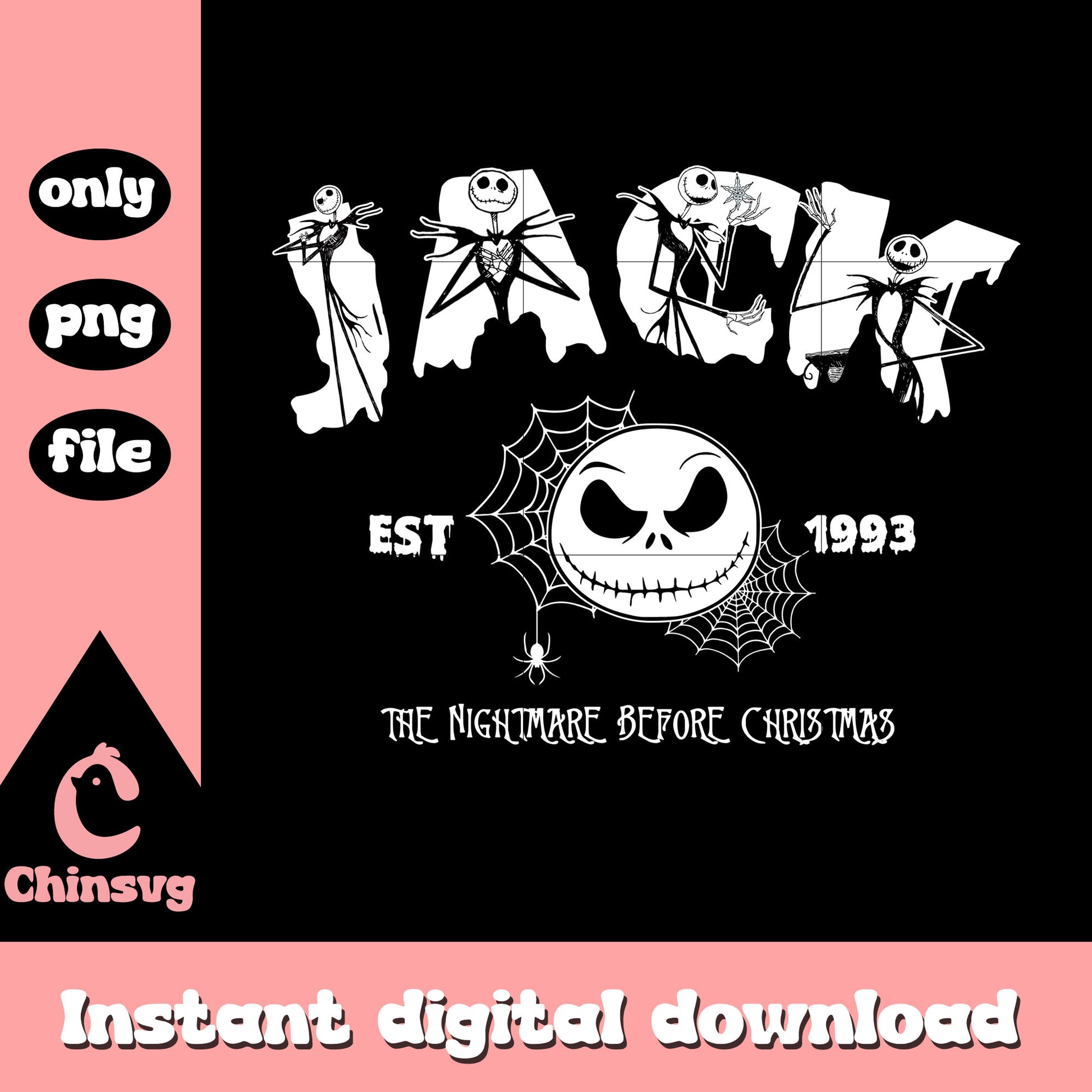 Jack est 1993 nightmare before christmas png, jack skellington movie png