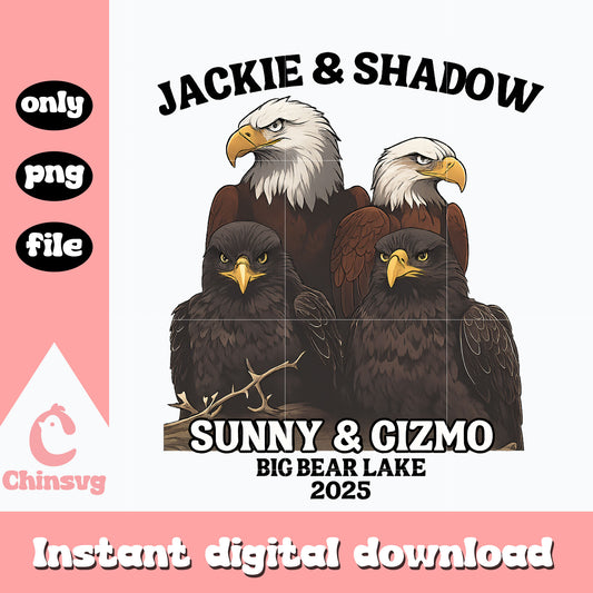 Jackie and shadow eagle design png, eagle america png