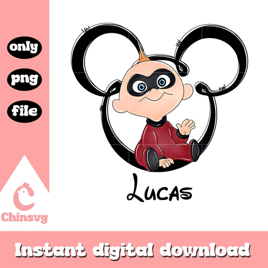 Jack jack par character lucas png, The Incredibles png, disney png
