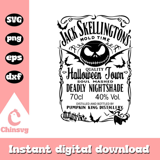 Jack skellington's mold time svg, halloween town svg, movie character svg