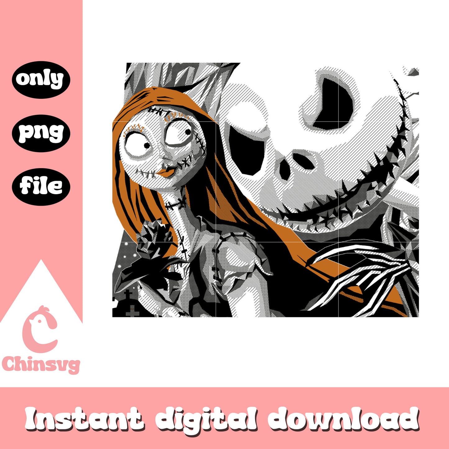 Jack skellington and sally clipart png, sally jack skellington png