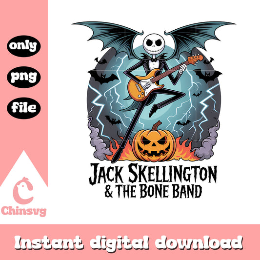 Jack skellington and the bone band quote png, jack skellington movie png