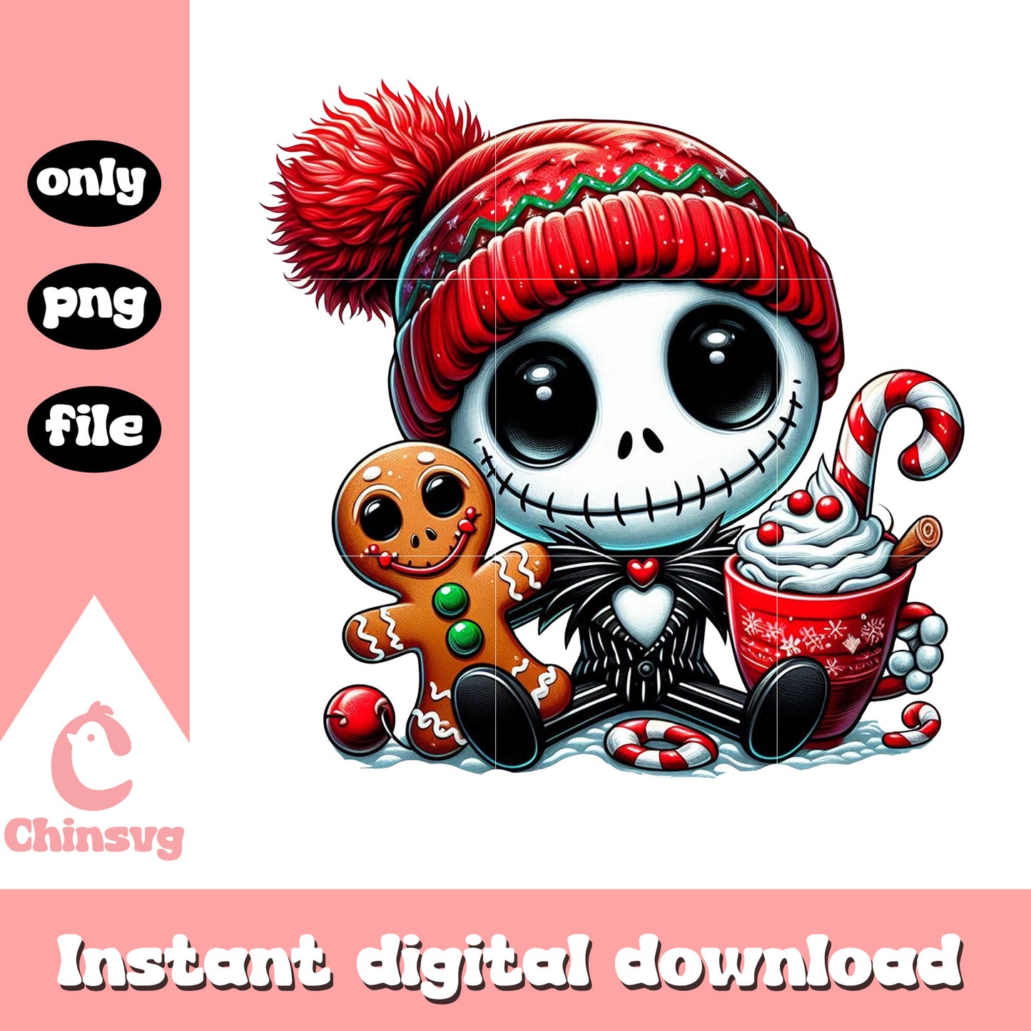 Jack skellington christmas day png, nightmare before christmas png