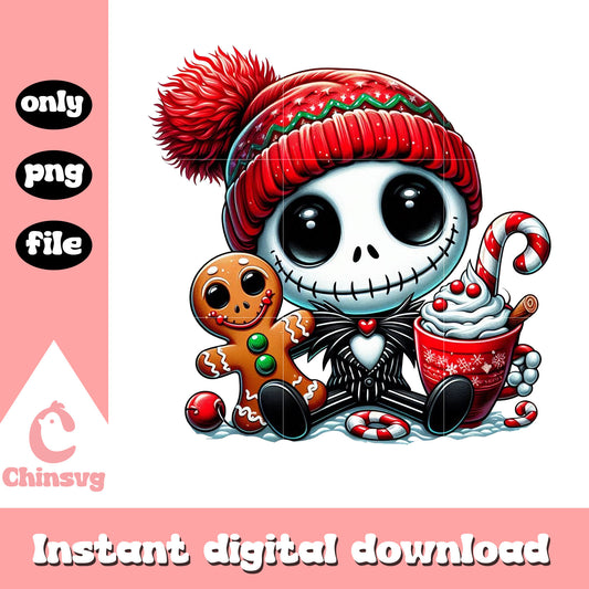 Jack skellington christmas day png, nightmare before christmas png