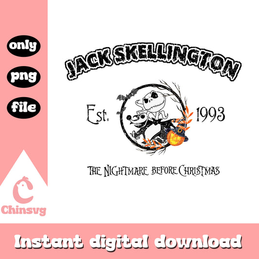 Jack skellington est 1993 nightmare movie png, jack skellington art png