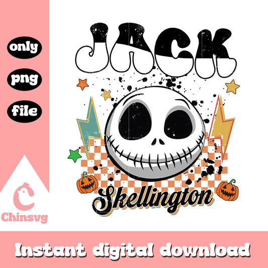 Jack skellington face halloween png, jack skellington head png