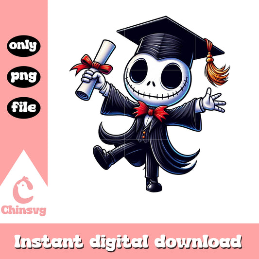 Jack skellington graduation design png, graduation design png