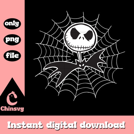 Jack skellington head gothic art png, jack skellington art png