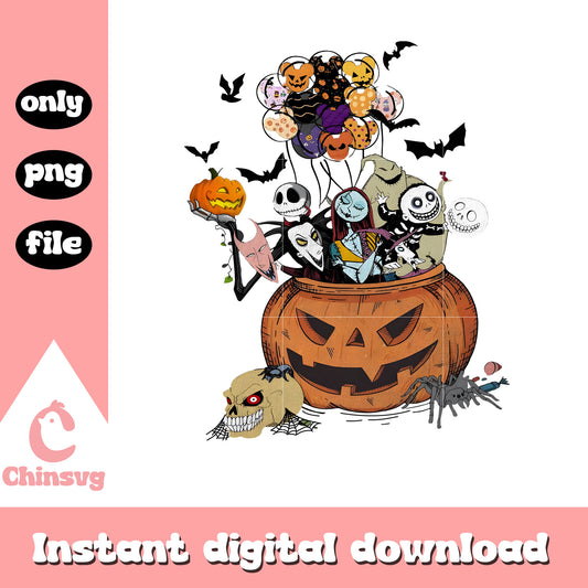 Jack skellington mickey ear balloons design png, jack skellington png