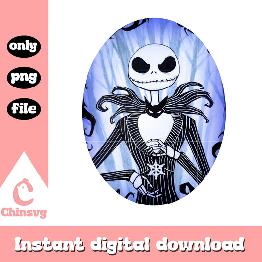 Jack skellington normal portrait circle png, nightmare jack png